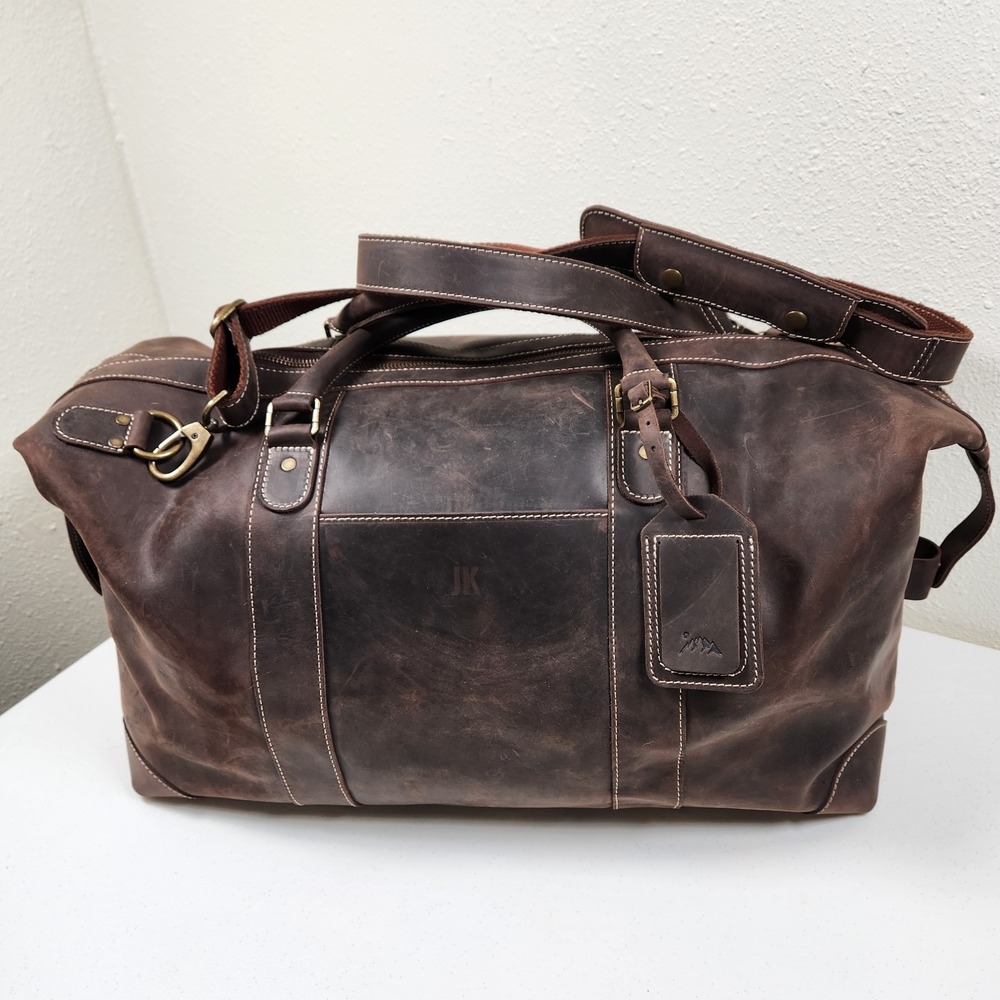 Yukon Bags Avalanche Leather Weekender Duffle Bag 45L EUC MSRP $529.00